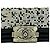 Chanel 14P Piccola Borsa Boy in Pelle Nera con Cristalli Swarovski Nero Metallico - vista 2