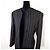 Gianni Versace giacca lunga gessata anni 80 Nero - vista 7