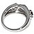Autre Marque Pt900 Rubin-Diamant-Ring Rot - Ansicht 3