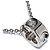 Collana in oro bianco Au750 con diamanti Louis Vuitton Empreinte Argento