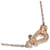 Autre Marque Collana Pendente Force 10 K18PG Fred 7B0280 Rosa  - vista 1