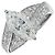 Autre Marque Pt900 Marquise-Schliff Diamantring Silber