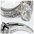 Autre Marque Pt900 Marquise-Schliff Diamantring Silber - Ansicht 5