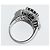 Autre Marque Pt900 Saphir-Diamant-Ring Blau - Ansicht 4