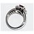 Autre Marque Anello in oro bianco K18 con rubino da 2,18 ct e diamanti da 2,40 ct Rosso - vista 4