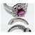 Autre Marque Anello in oro bianco K18 con rubino da 2,18 ct e diamanti da 2,40 ct Rosso - vista 5