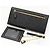 Cartera larga 2 en 1 de cuero Saffiano Fiocco de Prada 1MH132 Negro - vista 2