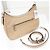 Borsa a Spalla Coach Teri Hobo in Pelle di Vitello 2 in 1 Beige - vista 3