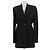 Blazer estructurado negro Khaite