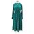 Antik Batik Vestido largo azul estampado