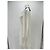 Antik Batik Vestido blanco con cuello bordado en marino - vista 4