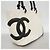 Chanel Cambon Lammleder Tote Bag Schwarz Weiß - Ansicht 2