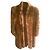 Autre Marque Abrigo largo de piel de visón Castaño Beige Castaña Marrón claro Caramelo