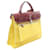 Borsa Hermès Herbag Zip PM D'oro Bordò Giallo - vista 2