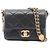 Sac à épaule noir Matelassé Chanel