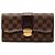 Cartera Sistina Damier Ebene Marrón Louis Vuitton Castaño