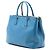 Borsa Prada Galleria Double Zip in Saffiano Lux blu grande Blu chiaro - vista 2
