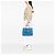 Borsa Prada Galleria Double Zip in Saffiano Lux blu grande Blu chiaro - vista 7