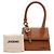 Jacquemus Borsa in pelle marrone Le Chiquito Moyen Boucle - vista 11