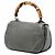 Gucci Graue Mittelgroße Kalbsleder New Bamboo Handtasche Braun - Ansicht 2