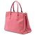 Bolsa Prada Galleria Double Zip em Saffiano Lux rosa médio - vista 2