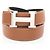 Hermès Constance H Gürtel Braun Schwarz - Ansicht 10