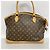 Borsa a mano orizzontale Lockit Monogram Louis Vuitton Marrone - vista 12