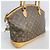 Borsa a mano orizzontale Lockit Monogram Louis Vuitton Marrone - vista 2
