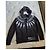 Schwarzer Zip-Hoodie von Neil Barrett mit weißen Blitzen - Ansicht 4