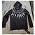 Schwarzer Zip-Hoodie von Neil Barrett mit weißen Blitzen - Ansicht 7