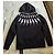 Schwarzer Zip-Hoodie von Neil Barrett mit weißen Blitzen - Ansicht 8