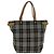 Burberry Nova Check Etichetta Blu Nylon Marrone - vista 2