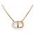 Christian Dior NUOVO COLLIER DIOR 30 MONTAIGNE LOGO CD IN PERLE DI METALLO DORATO D'oro - vista 2