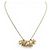 NEUE DIOR-HALSKETTE MIT BLUMEN-CHARMS AUS GOLDMETALL