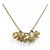 NEUE DIOR-HALSKETTE MIT BLUMEN-CHARMS AUS GOLDMETALL - Ansicht 2