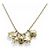 NEUE DIOR-HALSKETTE MIT BLUMEN-CHARMS AUS GOLDMETALL - Ansicht 3