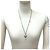 Collana di perle finte Chanel Coco Mark Argento Metallico - vista 2