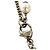 Collana di perle finte Chanel Coco Mark Argento Metallico - vista 3