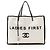 Gabrielle Chanel Canvas Let's Demonstrate Damen Shopper Tote Schwarz