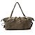Gucci Leder Bamboo Bar Medium Tote Grau