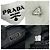 Borsa a mano in spugna Triangle di Prada Bianco - vista 4