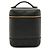 Vanity Chanel Bicolor Leder Kosmetiktasche Schwarz