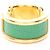 Hermès Orecchini in pelle placcati in oro Hermes Oran PM D'oro Metallico - vista 3