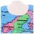 Issey Miyake Camiseta sin mangas Mapa del Mundo PLEATS PLEASE Multicolor - vista 5