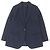 Chaqueta de lana y cachemira ajustada Emporio Armani Azul Azul marino
