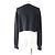 Dolce & Gabbana Cropped Sweatshirt mit DG-Logo von Dolce&Gabbana Schwarz - Ansicht 3