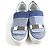 Autre Marque Patchwork-Denim-Sneaker Sergio Rossi Levis sr1 ADDICT Blau - vista 3
