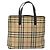 Burberry Nova Check Tote aus Canvas im kleinen Format Beige - Ansicht 2