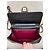 Timeless Chanel Classic Double Flap Media Nera in Pelle d'Agnello Oro 24k Nero - vista 3