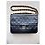 Timeless Chanel Classic Double Flap Media Nera in Pelle d'Agnello Oro 24k Nero - vista 8